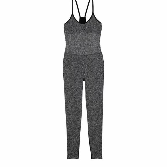 PINK Black Seamless Workout Onesie SZ XL‎ NWT - Picture 1 of 10